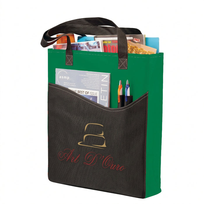 Rivers Non-Woven Convention Tote with Front Pocket