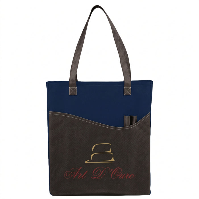 Rivers Non-Woven Convention Tote with Front Pocket