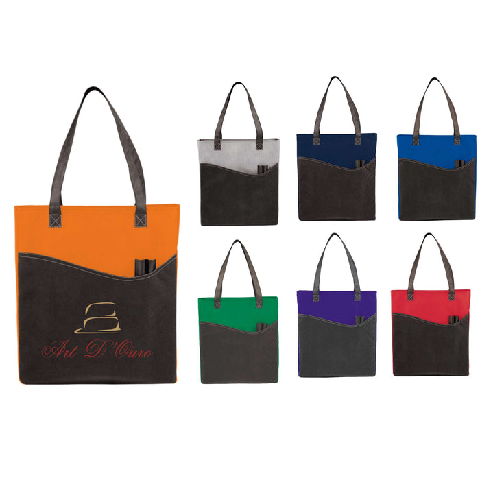 Rivers Non-Woven Convention Tote with Front Pocket