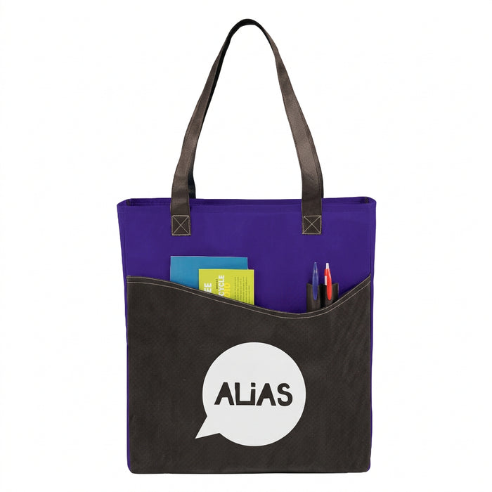 Rivers Non-Woven Convention Tote with Front Pocket