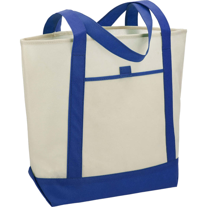 Lighthouse Non-Woven Tote with Front Pocket and Pen Loop