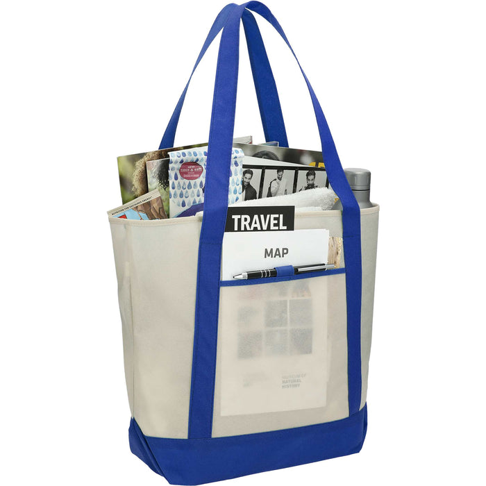 Lighthouse Non-Woven Tote with Front Pocket and Pen Loop