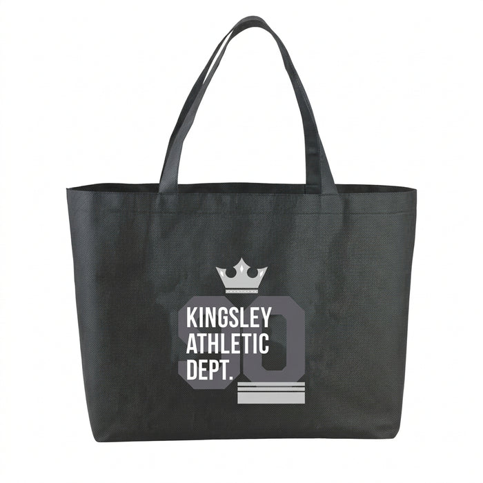 Big Boy Non-Woven Shopper Tote with Large Open Main Compartment