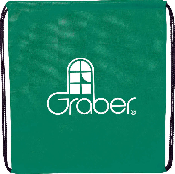 Evergreen Non-Woven Drawstring Bag with Rope Closure