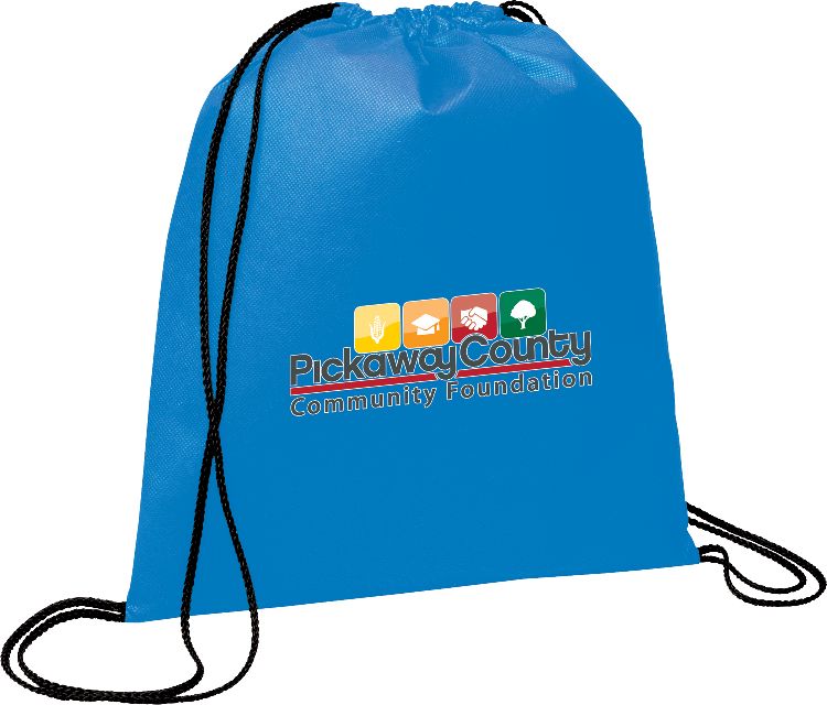 Evergreen Non-Woven Drawstring Bag with Rope Closure