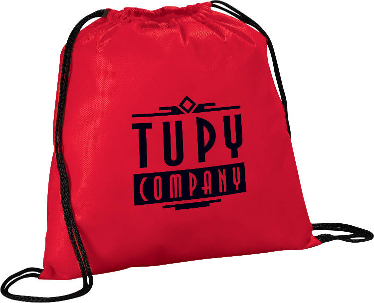 Evergreen Non-Woven Drawstring Bag with Rope Closure