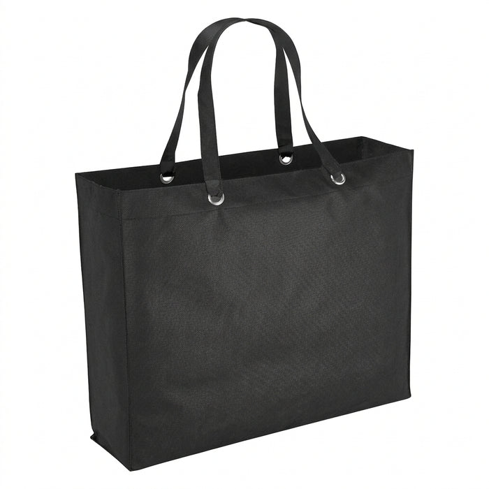 Oak Non-Woven Shopper Tote - 19-Inch Wide with Reinforced Handles