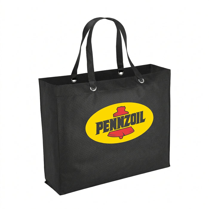 Oak Non-Woven Shopper Tote - 19-Inch Wide with Reinforced Handles