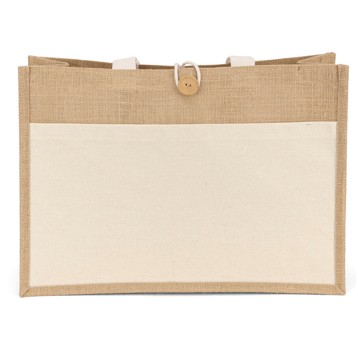 Wholesale Riley long handle jute tote