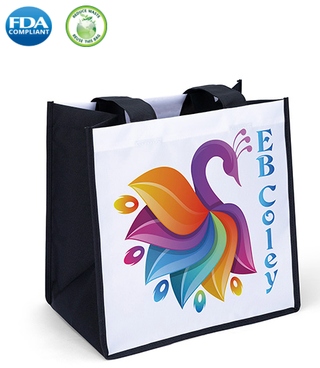 Wholesale carol  Black White long handle tote bag
