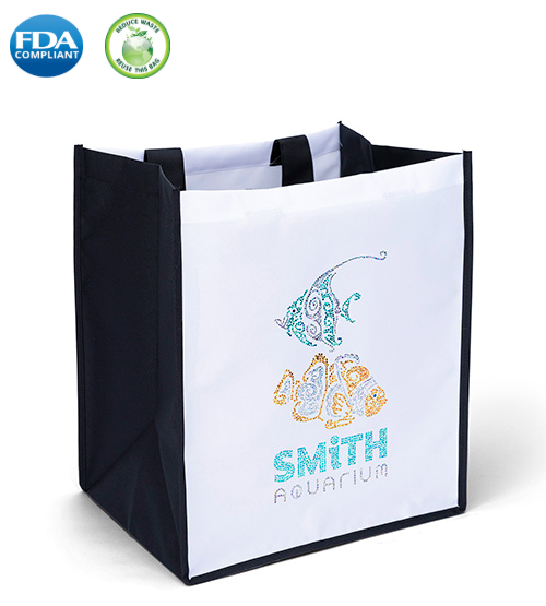 Wholesale Scott Black White long handle tote bag