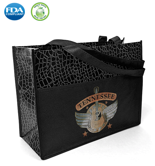 Wholesale Couture Laminated Tote Bag - 39LPBKS1612