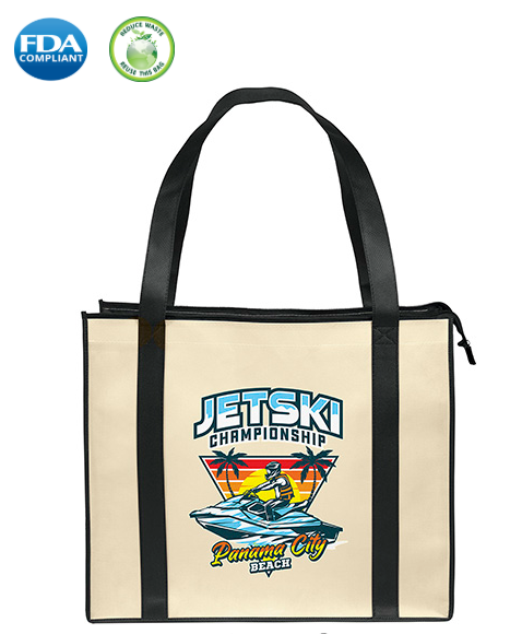 Wholesale Dunes Non-Woven Natural Tote Bag - 39LPNAS1612