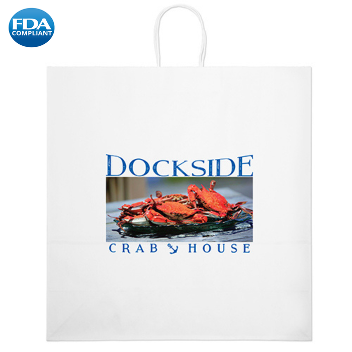 Wholesale Duke-White Paper Bag - 11WHP1818H