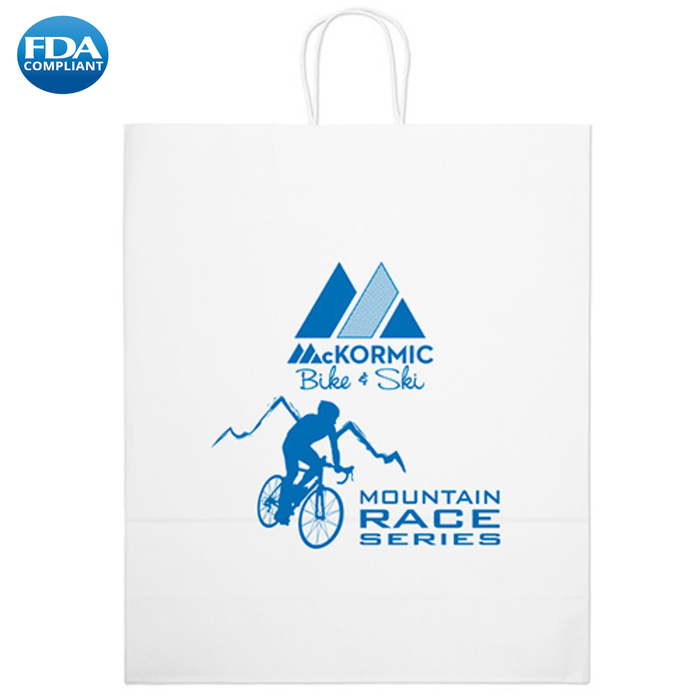 Wholesale Stephanie-White Paper Bag - CVWHP1619