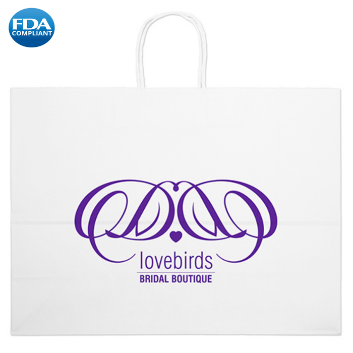 Wholesale Vogue-White Paper Bag - 11WHP1612
