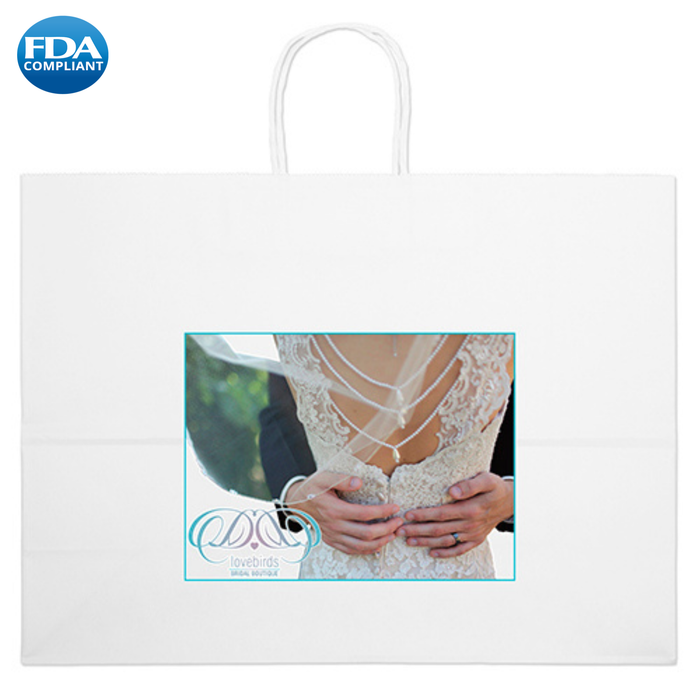 Wholesale Vogue-White Paper Bag - 11WHP1612