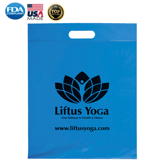 Wholesale  Die Cut 12W x 15H x 3 Plastic Bag - DYECO1215