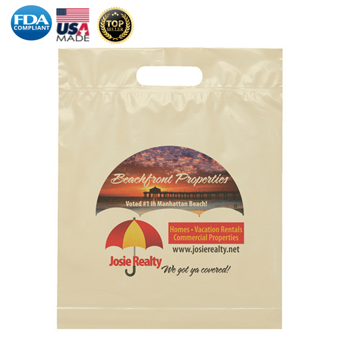 Wholesale  Die Cut 12W x 15H x 3 Plastic Bag - DYECO1215