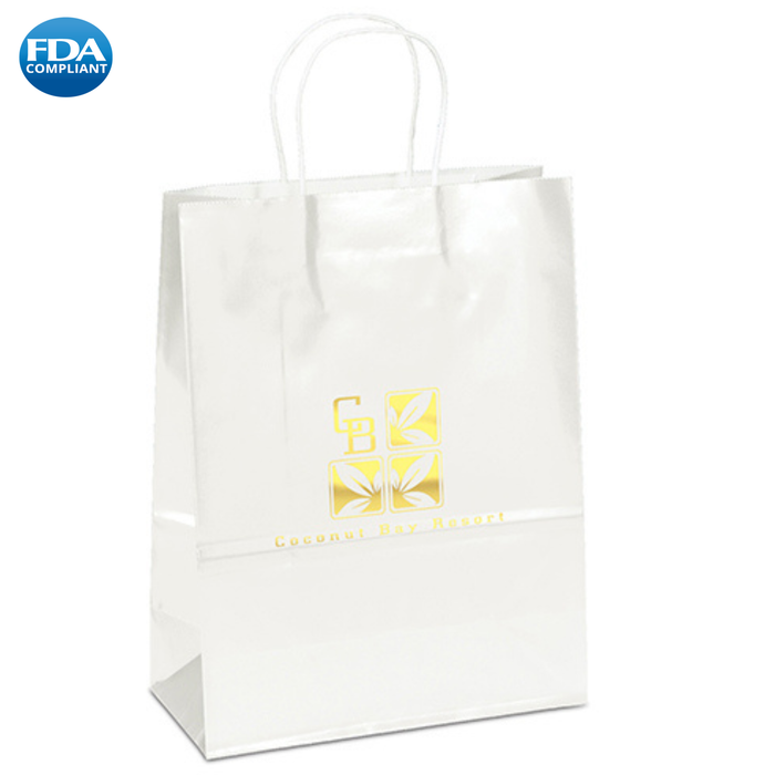 Wholesale Amber-White Paper Bag - 34WHG1013