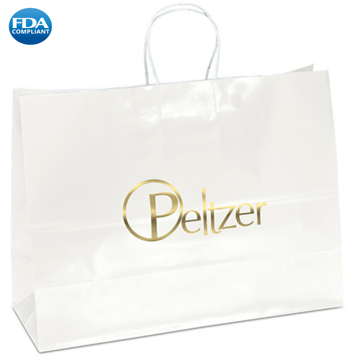 Wholesale Aubrie-White Paper Bag - 34WHG1612