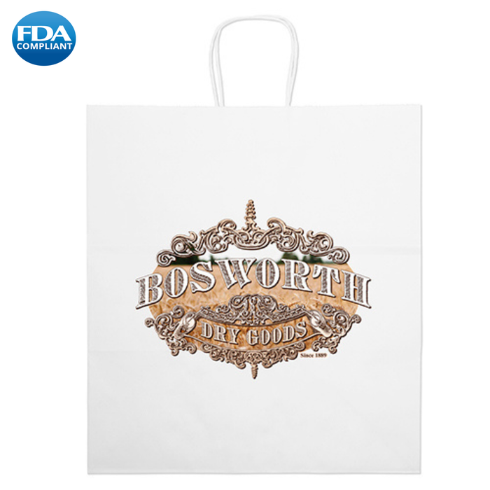 Wholesale Brute-White Paper Bag - 11WHP1416