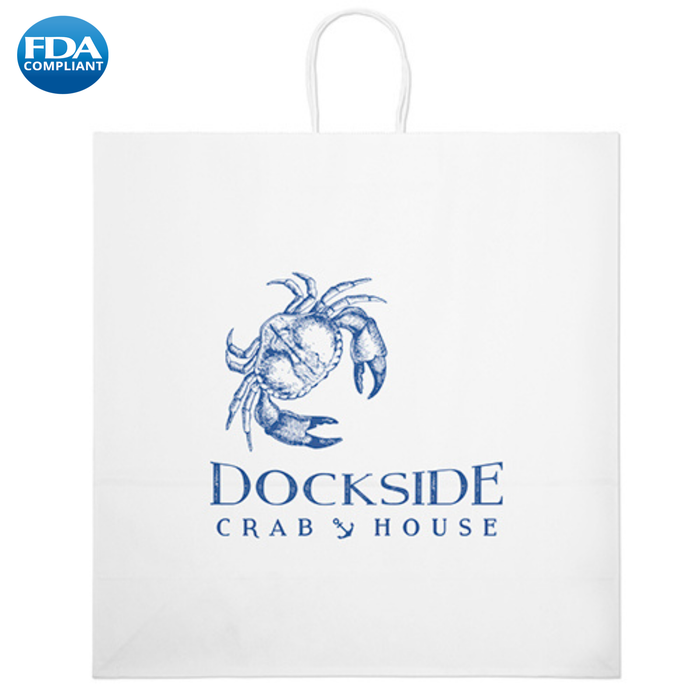 Wholesale Duke-White Paper Bag - 11WHP1818H