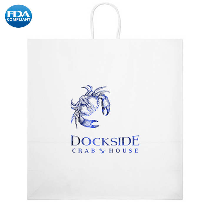 Wholesale Duke-White Paper Bag - 11WHP1818H