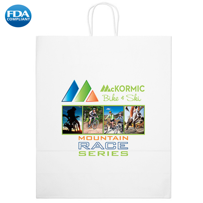 Wholesale Stephanie-White Paper Bag - CVWHP1619