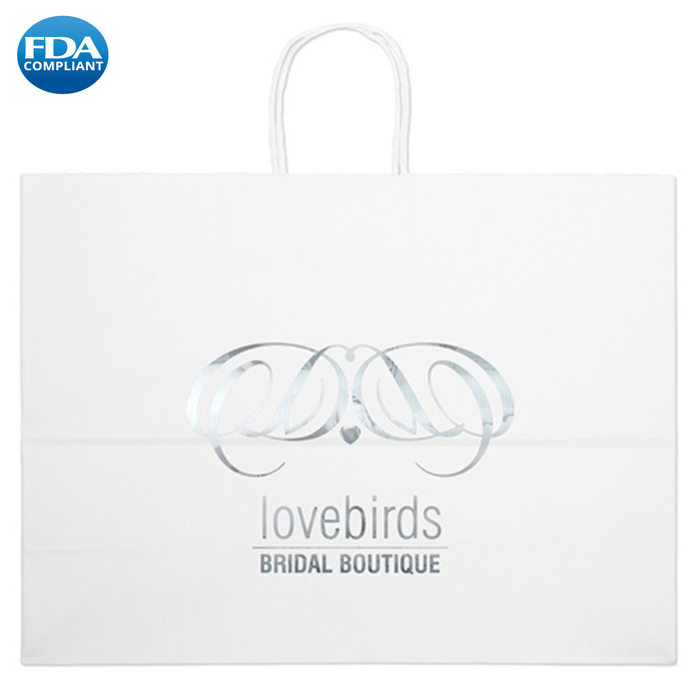 Wholesale Vogue-White Paper Bag - 11WHP1612
