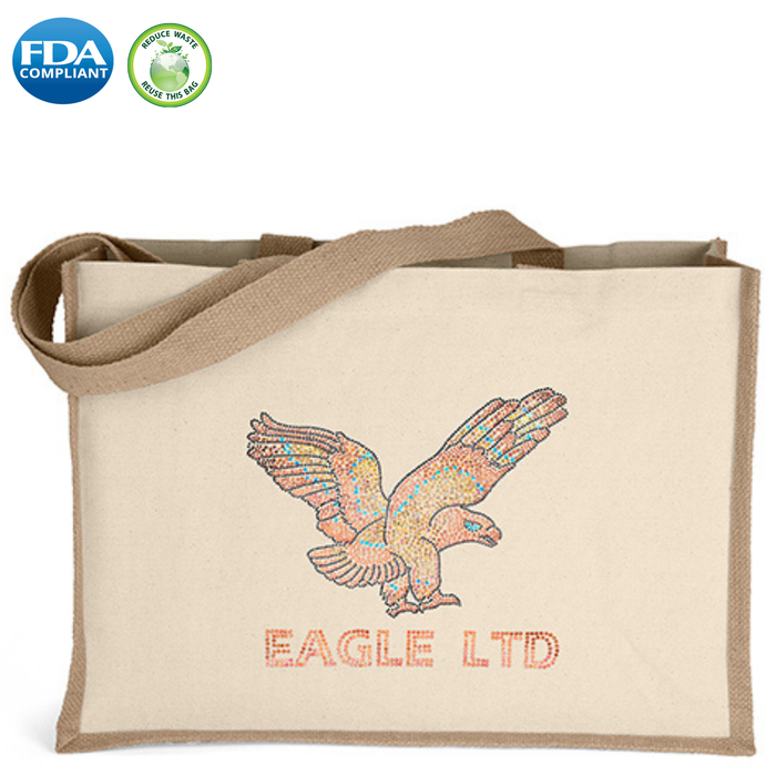 Wholesale Josephine Cotton/Jute Bag -  40JO1712