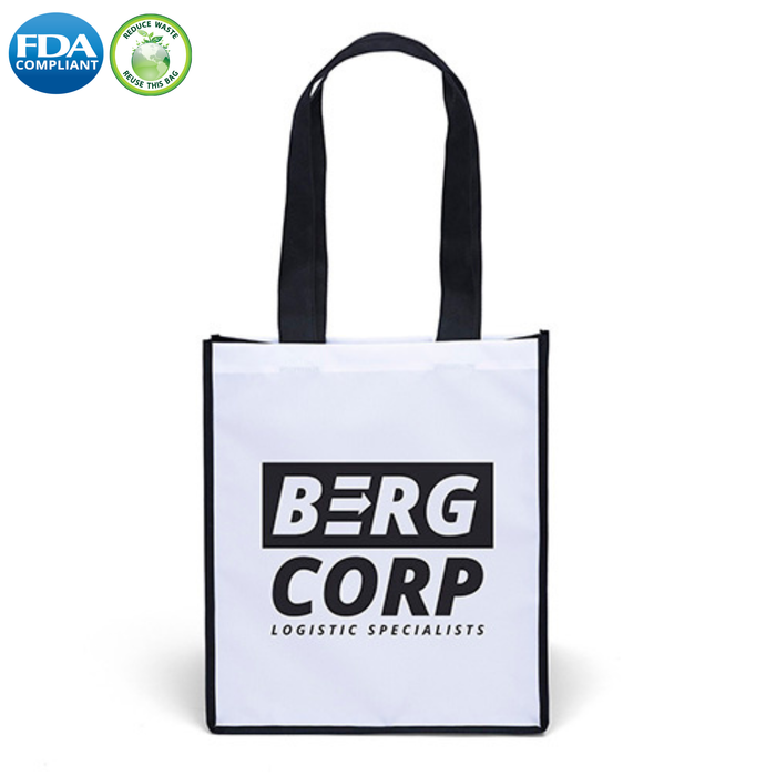 Wholesale Scott Black White long handle tote bag