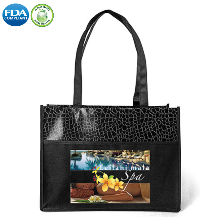 Wholesale Couture Laminated Tote Bag - 39LPBKS1612