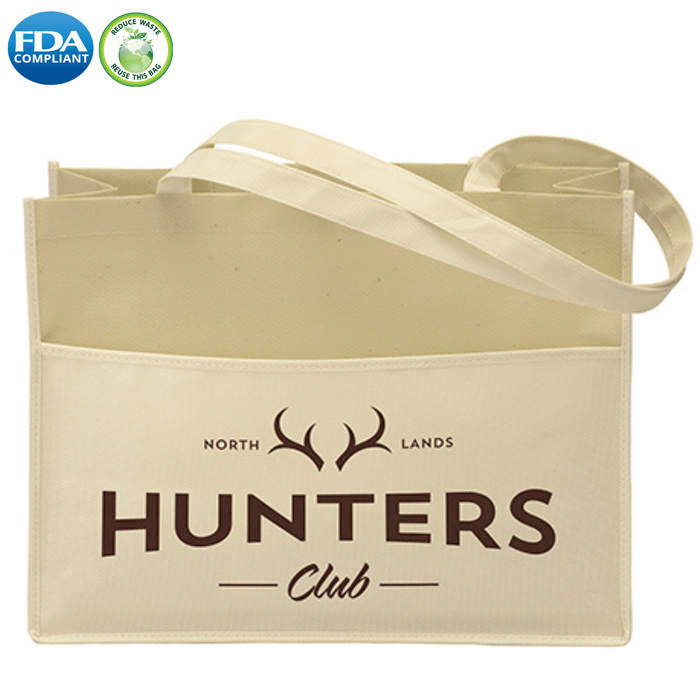 Wholesale Dunes Non-Woven Natural Tote Bag - 39LPNAS1612