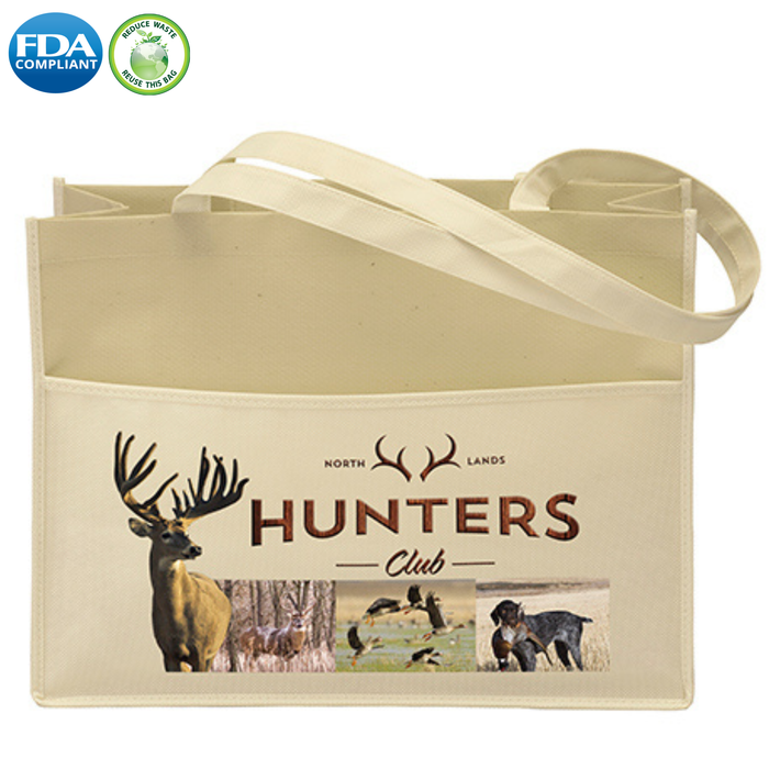 Wholesale Dunes Non-Woven Natural Tote Bag - 39LPNAS1612