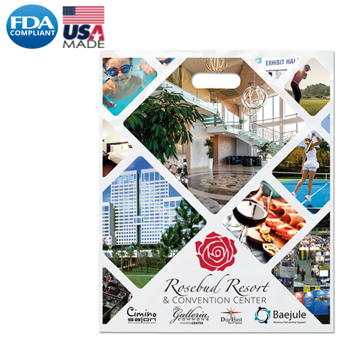 Wholesale 15 x 18 Digital Full-Color Die Cut Plastic Bag - FC1518
