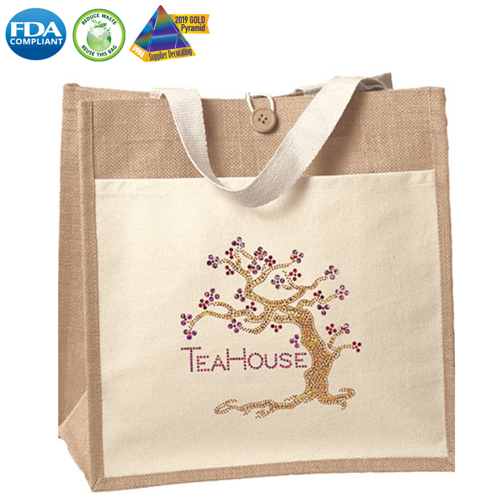 Wholesale Izzy Cotton/Jute Bag - 40IZ1414