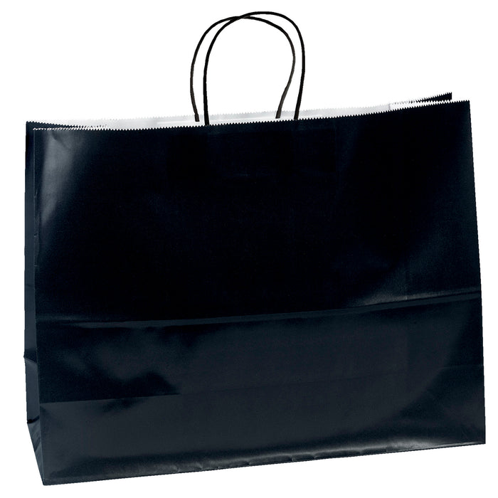 Wholesale Aubrie-Black Paper Bag - 9182