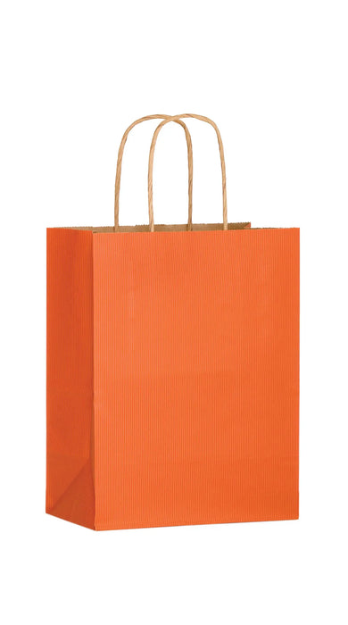 Wholesale Matte Color Twisted Paper Handle Shopper with Pumpkins - 4M8410P