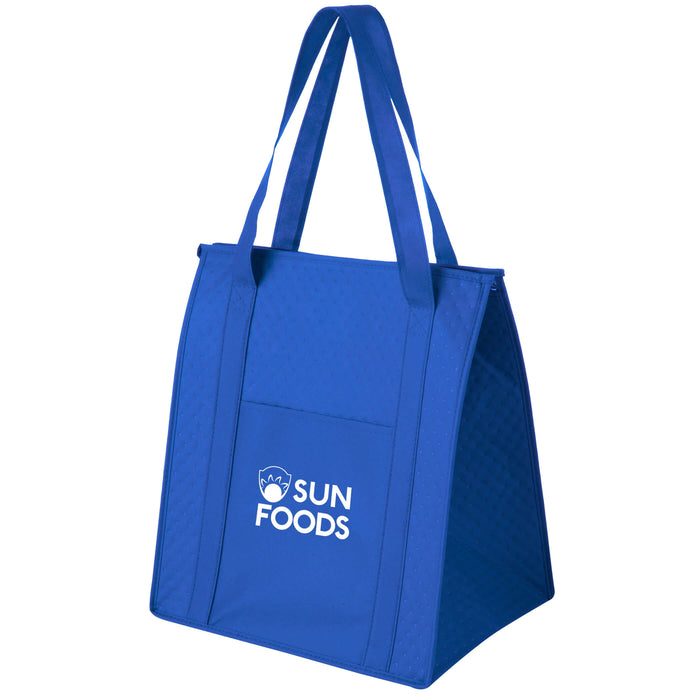 Wholesale INSULATED NON-WOVEN GROCERY TOTE BAG AND POLY BOARD INSERT - Y2KC1315