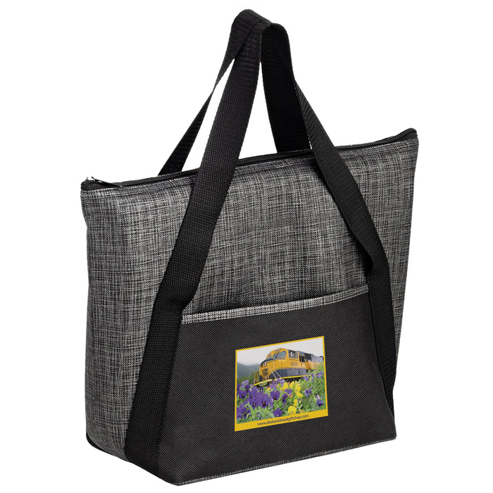 Wholesale INSULATED NON-WOVEN AND PEARL WOOL BLEND TOTE BAG - Y2KC1411