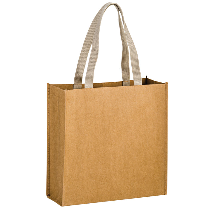 Wholesale TIDAL WAVE - WASHABLE KRAFT PAPER TOTE BAG WITH WEB HANDLE - WB13513