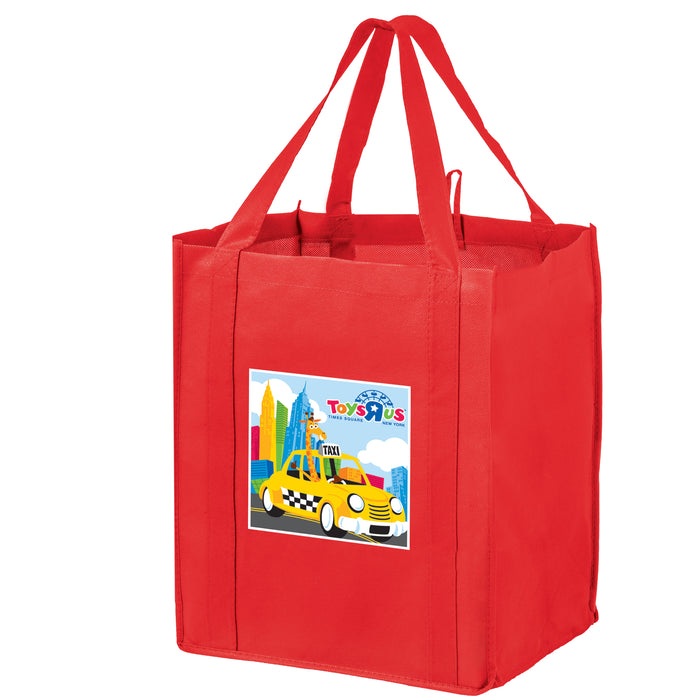 Wholesale NON-WOVEN WINE AND GROCERY COMBO TOTE BAG WITH INSERT - WG131015