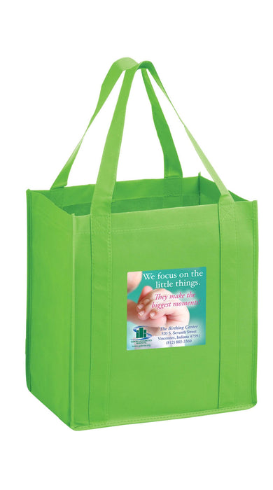 Wholesale HEAVY DUTY NON-WOVEN GROCERY TOTE BAG WITH POLY BOARD INSERT - Y2KG12813