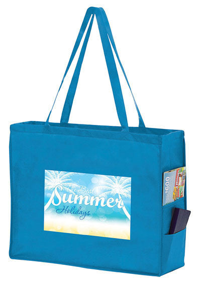 Wholesale Non Woven Over-the-Shoulder Tote Bag with Side Pockets 