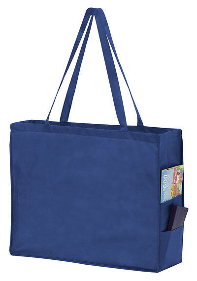 Wholesale Non Woven Over-the-Shoulder Tote Bag with Side Pockets 